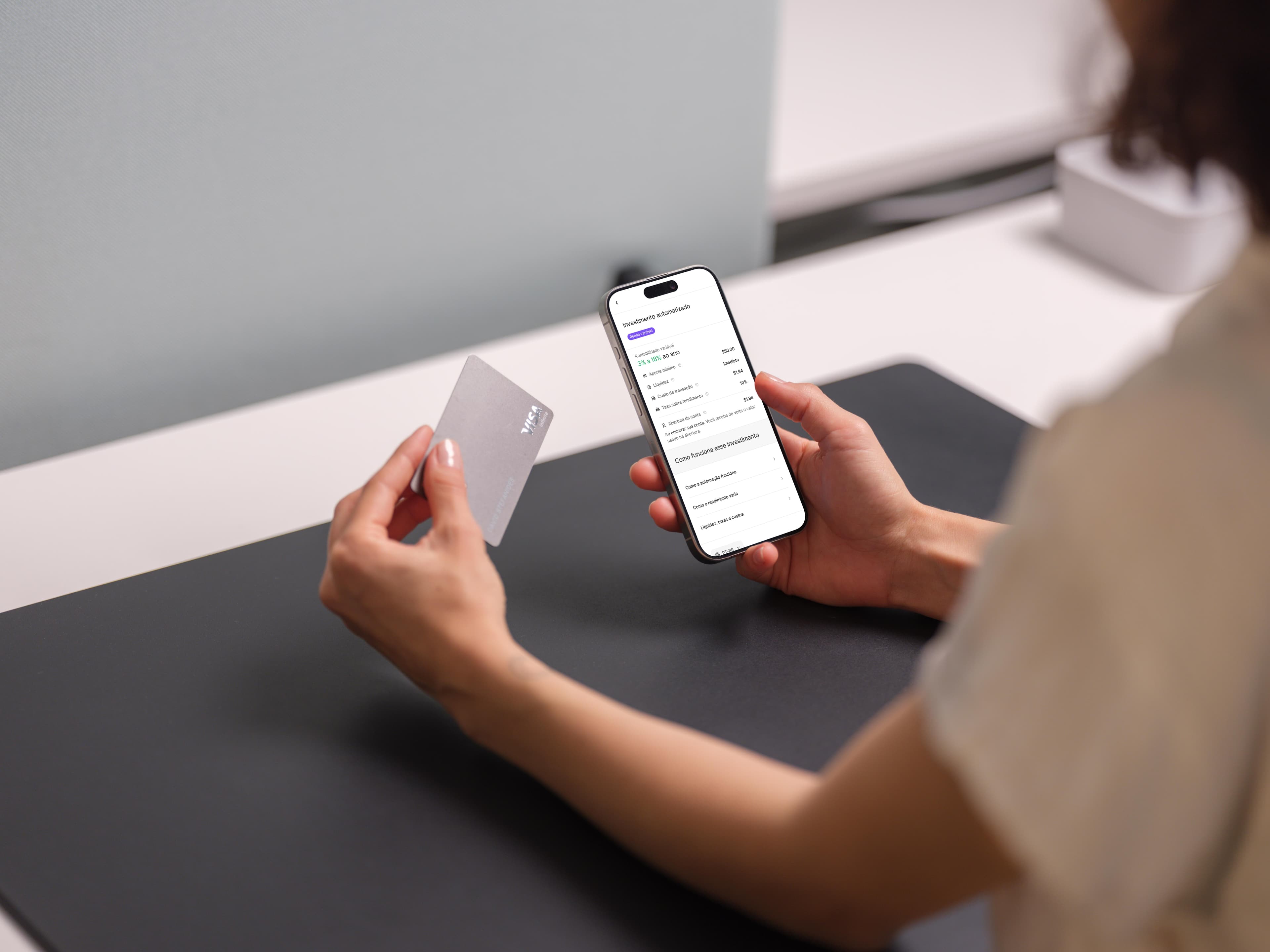 Physical card and phone