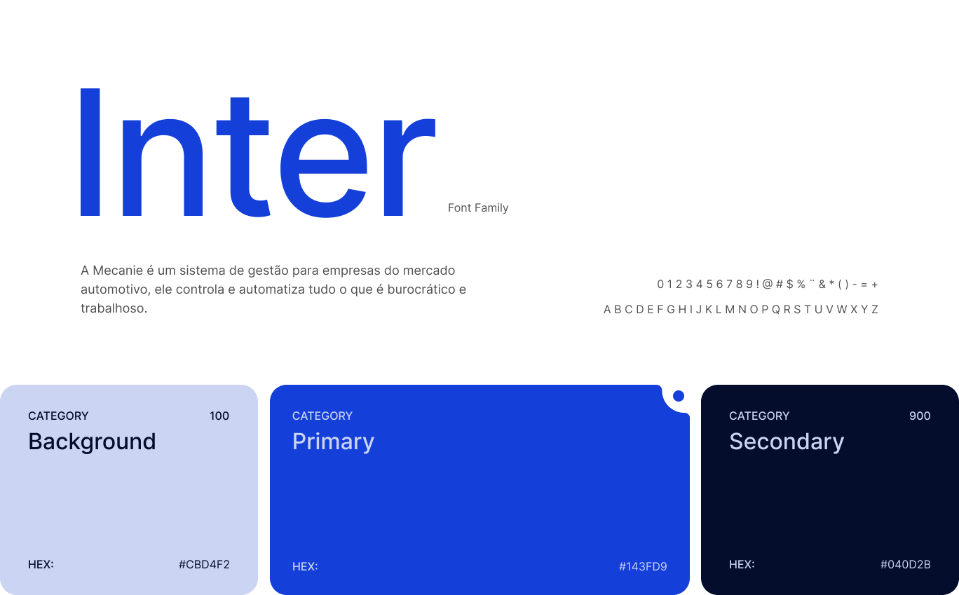 Mecanie style guide — colors and typography